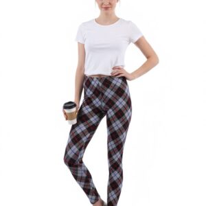 Casual Legging Zwart Rood