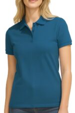 Dames Polo Shirt Lichtblauw