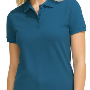 Dames Polo Shirt Lichtblauw