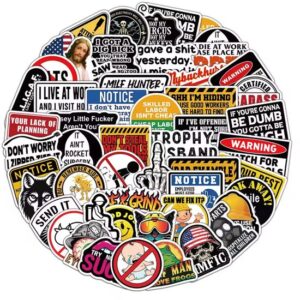 Grappige Bouwvakker Stickerset