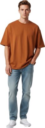 Stiffy Oversized Shirt Lichtbruin