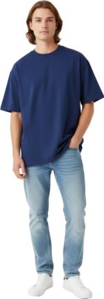 Stiffy Oversized Shirt Donker Blauw