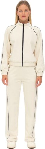 Trendy Trainingspak beige
