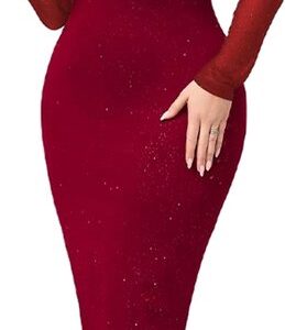 Plussize Glitterjurk