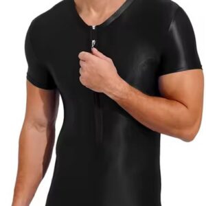 Elastische strakke heren jumpsuit
