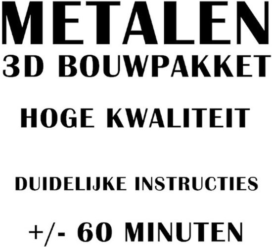 Tiger Tank 3D Metalen Miniatuur Bouwpakket - Afbeelding 2