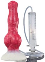 Grote spuitende dildo