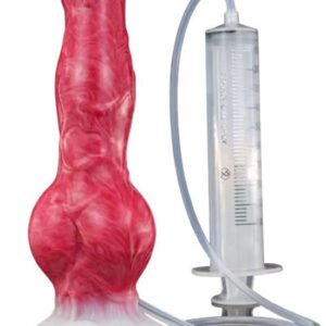 Grote spuitende dildo