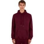 Bordeaux Rood Casual Hoodie