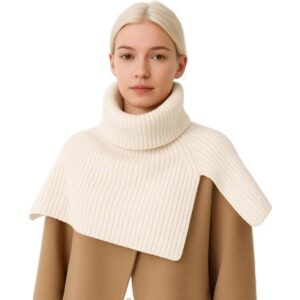 Warme grote colsjaal Wit