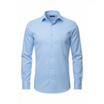 Regular fit Heren Blouse Lichtblauw