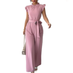 Roze Jumpsuit met Strik