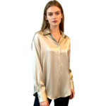 Zijde look Dames Blouse Champagne