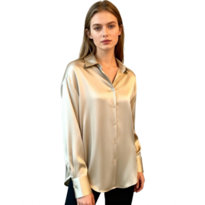 Zijde look Dames Blouse Champagne