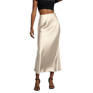 Elegante Lange Rok Wit