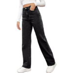 Hoge Taille Baggy Spijkerbroek