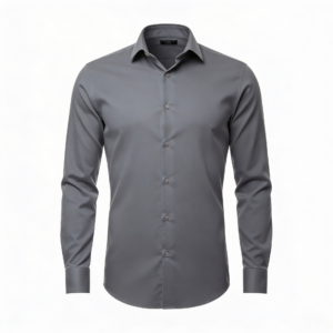 Regular fit Heren Blouse Grijs