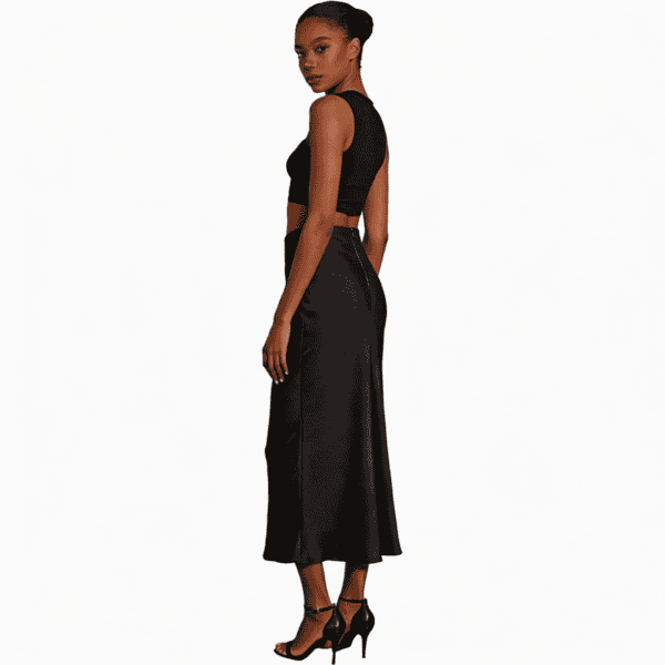 Elegante Lange Rok Zwart - Afbeelding 3