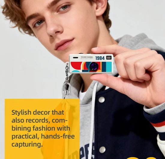 Retro Sleutelhanger Digitale Camera - Afbeelding 3