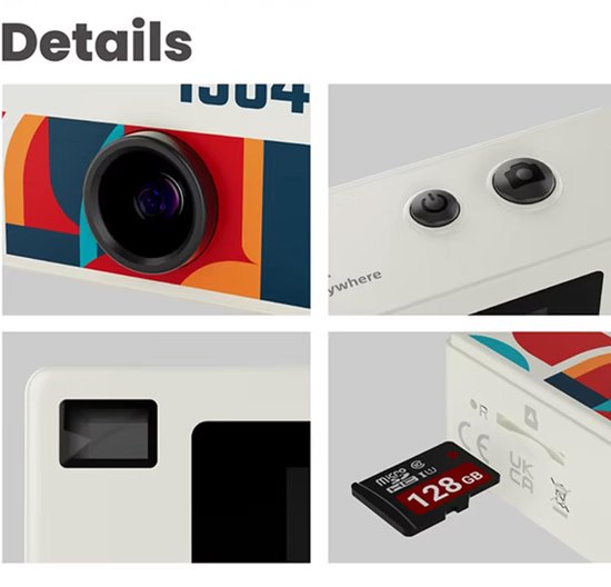 Retro Sleutelhanger Digitale Camera - Afbeelding 5