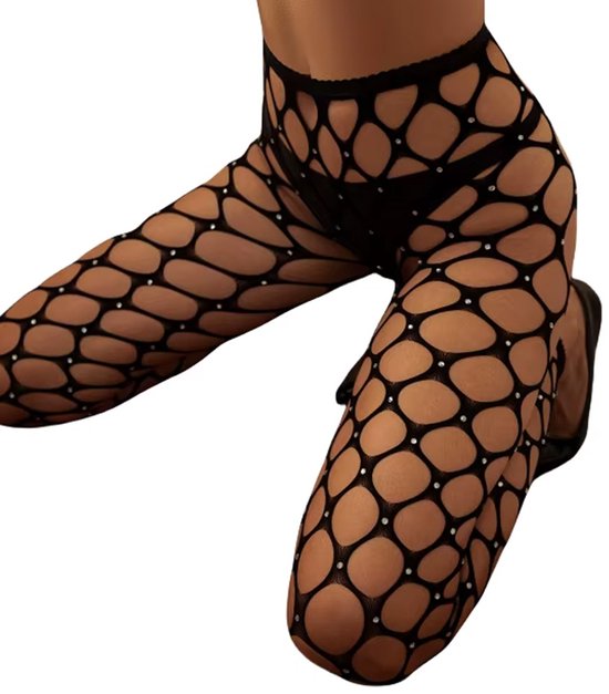 Visnet Panty met Diamant - Afbeelding 2