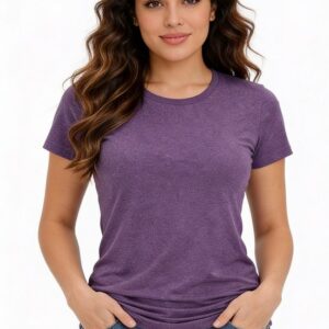Basic Dames T-shirt Paars