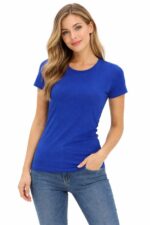 Dames Sportshirt Fel Blauw
