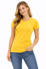 Dames Sportshirt Geel 