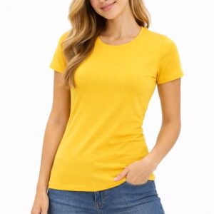 Dames Sportshirt Geel 