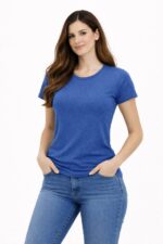 Dames Sportshirt Lichtblauw