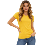 Basic Dames T-shirt Geel