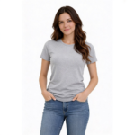 Basic Dames T-shirt Lichtgrijs 