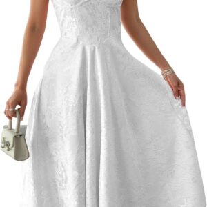 Elegante Witte Halter Jurk