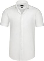 Heren Overhemd korte Mouwen Wit