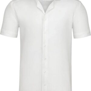 Heren Overhemd korte Mouwen Wit
