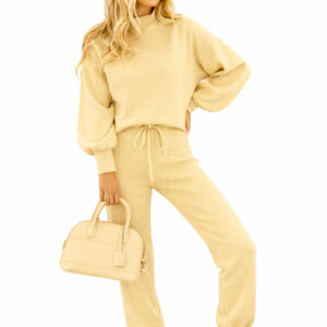 Relax Fit Dames Kledingset Beige