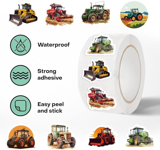 500 Tractor Stickers - Afbeelding 7