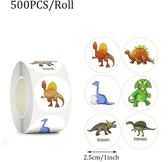 500 Dinos Stickers - Afbeelding 4