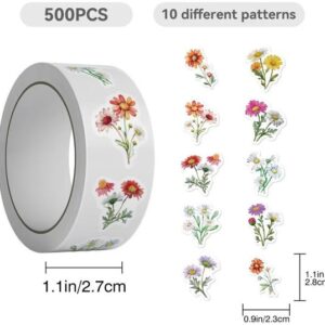 500 Bloemen Stickers