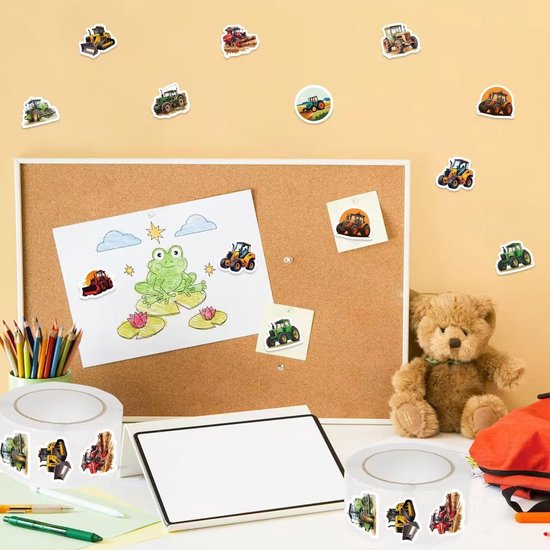 500 Tractor Stickers - Afbeelding 2