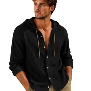 Relax Blouse met Capuchon Zwart
